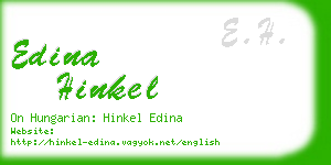 edina hinkel business card
